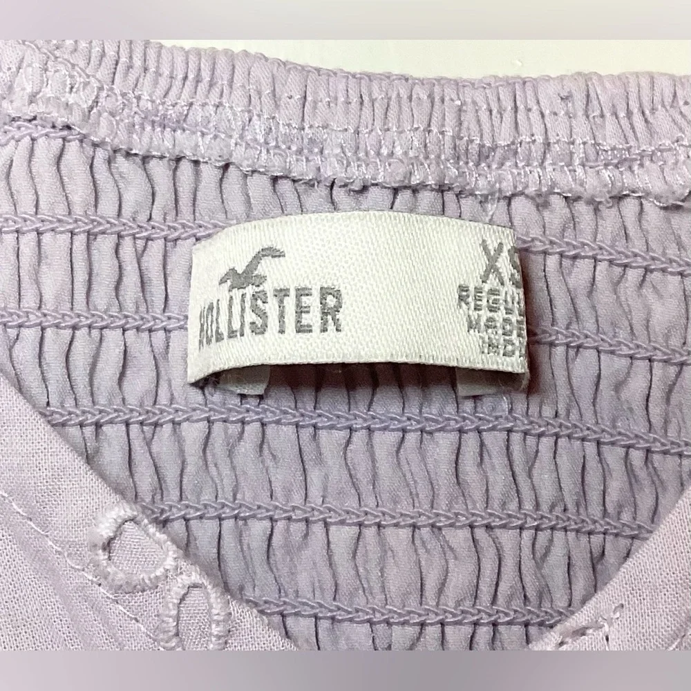 Hollister Pastel Purple/Lilac Eyelet Dress - Picture 4 of 8